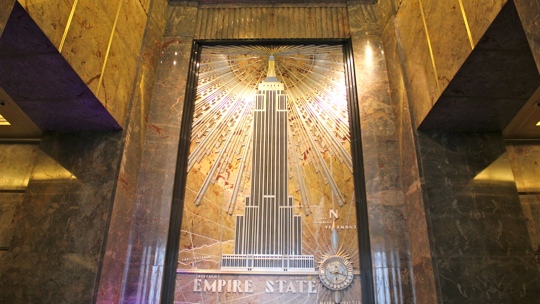 Auch im Inneren eine Schönheit, das Empire State Building.